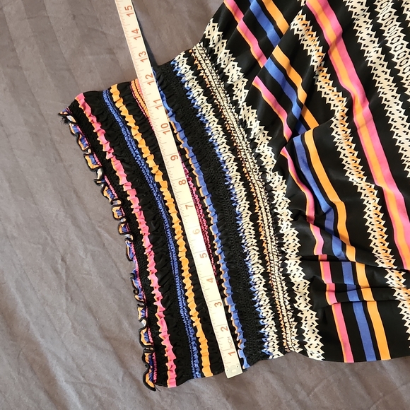 Ladies Espresso striped maxi dress, size Large - Picture 4 of 4